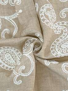 INAWLY Women's Cashew Print Single-Breasted Short Sleeve Top And Mini Skirt Casual 2-Piece Set - Apricot - View 6