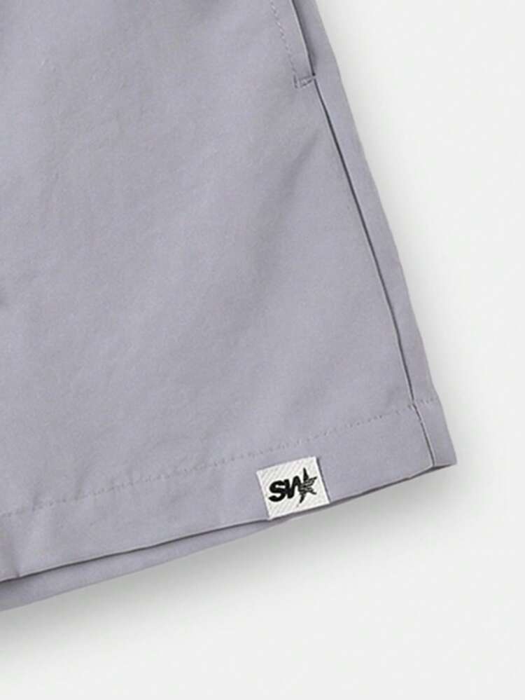 Completo t-shirt e pantaloncini con stampa oversize