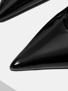 Mnmlis 2026 New Patent Leather Shoes Classic Black Pointed Workplace Commuting Temperament Versatile Stiletto Women's Shoes - Black - View 4