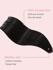 9AM Hair 接发 4 件装，含 8 个接发夹 直发夹接发 100% 真人发色 1B# 自然黑 12-18 英寸双纬隐形接发 雷米天然真人发 适合女性 女孩日常全头使用 接发 运动 度假 旅行 节日 舞会 户外 角色扮演 校园 学校 海滩 婚礼 露营 假日装扮 夏季装扮 度假氛围 魅力 优雅休闲 Y2K 时尚风格 SS25 关键词 - S1B - 查看 3