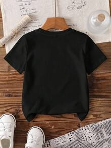 SHEIN | PAW Patrol 男童卡通图案休闲圆领短袖T恤 - 白色 - 查看 2