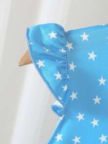 1 pieza Pijama de punto con cuello redondo, estampado gráfico lindo de princesa, suave y cómodo, mejor regalo para niñas jóvenes - Multicolor - Ver 5