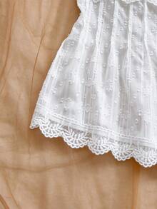 Soleia 新款绿色蕾丝拼接纽扣设计女士吊带背心，适合派对、约会、情人节、复活节、狂欢节、下午茶、海滩、邮轮、城市度假、波西米亚风、浪漫花卉图案等场合。 - 綠色 - 查看 5