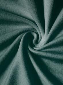 Manfinity Joysei Conjunto de camiseta de manga corta y cuello redondo casual con logo minimalista para hombre, verde oliva - Verde - Ver 5