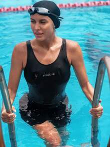 Swim Nautrix 1 chiếc quần lót nam không lưng, in lụa màu đen, chất liệu vải, dành cho nữ. - màu đen - Xem 6