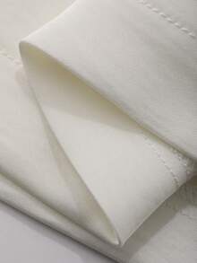 DAZY Quần short satin tối giản màu trơn nữ, quần ngủ thoải mái cho đồ ngủ mùa hè - trắng - Xem 9