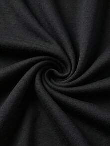 Coolane Women's Daily Wear Essentials Knit Stretchy Comfy Asymmetrical Neck Long Sleeve Tops And Wide Leg Sweatpants Tracksuit Two Pieces Outfits 2 Pc Women Outfits Casual 2 Piece Set Pants Set Two Piece 2 Piece Outfit Woman 2 Piece Outfits - Black - View 5