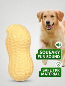 PETSIN 1PC Simulated Peanut-Shaped Toy That Is Can Be Chewed By Dogs To Relieve Boredom And Make Sounds. Dog Toy. - Multicolor - View 1