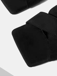 Mnmlis Niche Design Cross Strap Versatile Women's Sandals - Black - View 5