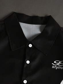 STYNVO Áo sơ mi nam tay ngắn phối màu, kiểu dáng thường ngày, thích hợp cho mùa hè. - Nhiều màu - Xem 4