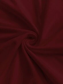 Franclia Women's Solid Color Polo Collar Short Sleeve Casual Versatile T-Shirt - Burgundy - View 5