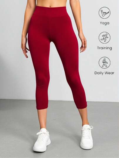 Legging afelpado corto para mujer, deportivo y casual. Tela de poliéster y elastano, ideal para hacer deporte, ir al gimnasio o actividades al aire libre, apto para temporadas de primavera, verano y otoño. Interior afelpado ligero, muy suave, ligero y cómodo. Ajuste de cintura alto.