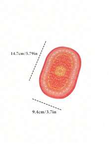 MINKOJA Bộ 1/4 tấm thảm trang trí sàn nhà búp bê thu nhỏ 4 màu, mô hình trang trí phòng khách thu nhỏ bằng vải, thảm dệt Thổ Nhĩ Kỳ hình bầu dục, trang trí nhà tranh, các thành phần tự làm cho cảnh nhỏ, Lễ Phục Sinh, Quà tặng Lễ Phục Sinh, Đồ vật thu nhỏ. - Nhiều màu - Xem 5