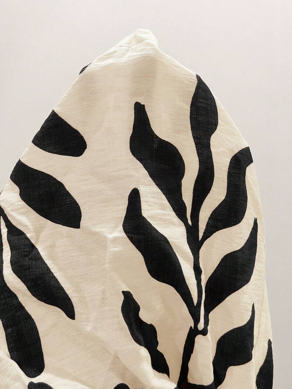 Plus Size Women's Summer Boho Black Leaf Print Jumpsuit,Casual Vacation Holiday Beach Outfits With Pockets,White Bachelorette Party Clothes