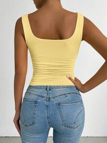 Elenzga Plus Size Women's Frankie Leigh Cropped Neck Ribbed Knit Vest - Multicolor - View 2