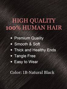 9AM Hair 接发 4 件装，含 8 个接发夹 直发夹接发 100% 真人发色 1B# 自然黑 12-18 英寸双纬隐形接发 雷米天然真人发 适合女性 女孩日常全头使用 接发 运动 度假 旅行 节日 舞会 户外 角色扮演 校园 学校 海滩 婚礼 露营 假日装扮 夏季装扮 度假氛围 魅力 优雅休闲 Y2K 时尚风格 SS25 关键词 - S1B - 查看 2