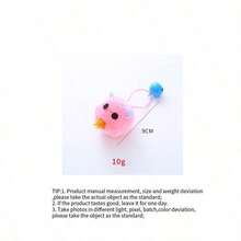 Cute Mouse Shaped Cat Toy With Bell Sound, Interactive Play For Cats - Multicolor - View 15
