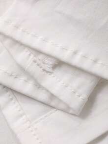 DAZY Women's Collared Sailor Collar Bow Tie Sleeveless Blouse - White - View 3