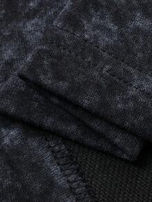 DAZY 女士圆领字母图案休闲百搭日常短袖T恤 - 黑色 - 查看 3