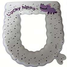 Zazumi 1Pc Self-Adhesive Toilet Seat Cover - Waterproof, Washable, Reusable, Fragrance-Infused, Universal Fit For All Seasons - Multicolor - View 5