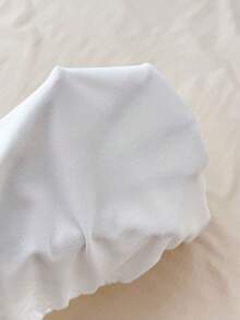 SHEIN Teen Girls White 2 In 1 Lace Shoulder T-Shirt - White - View 6