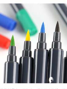 80 Colors Water-Soluble Dual-Tip Marker Pens, 12/24/36/48/80 Pcs Art Markers For Students, Drawing, Anime, Sketching & Fashion Design - multicolor - View 9