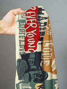 Slaydiva 大码女式V领字母印花T恤，休闲简约风格，适合夏季女性度假穿搭套装，女式两件套，女式休闲两件套，女式两件套组合 - 彩色 - 查看 8