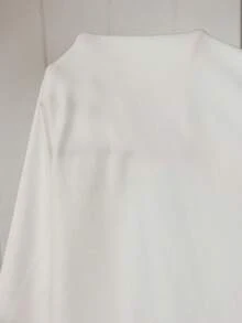 Doze Lane 女士休闲撞色插肩袖V领套头T恤睡衣 - 黑與白 - 查看 3