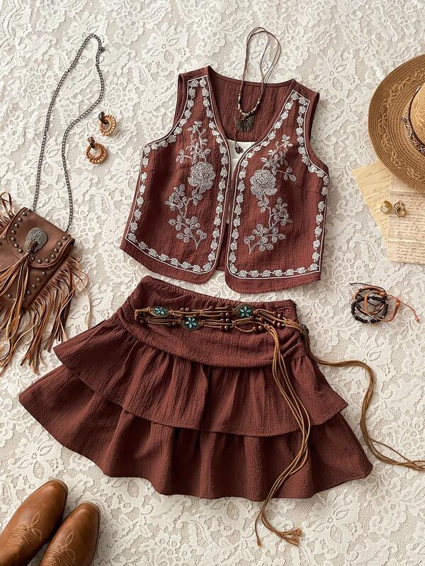 Soleia Chân váy chữ A xếp ly màu trơn dành cho nữ, thích hợp cho kỳ nghỉ hè.