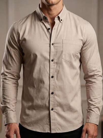 Camisa de manga larga para hombre