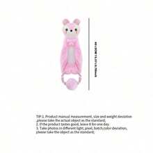 PETSIN Cute Animal Shaped Tennis Ring Plush Dog Toy, Containing BB Barking Sound, Interactive Play For Dogs - Multicolor - View 15