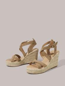 Styleloop Women Platforms & Wedge Sandals - Khaki - View 2