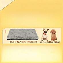 Self-Heating Cat Bed, Self-Warming Pet Mat, Super Warm Pet Pad For Indoor & Outdoor Use, With Removable Pad Cover, Non-Slip Bottom, Washable, Non-Electric Heating - Grey - View 10