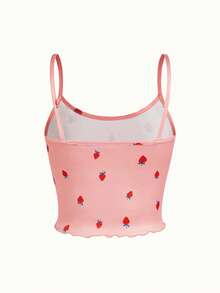 Bonmuse 3件套草莓印花吊带背心和短裤睡衣套装女士睡衣套装夏季睡衣套装草莓睡衣套装可爱睡衣套装睡衣套装女士 - 彩色 - 查看 14