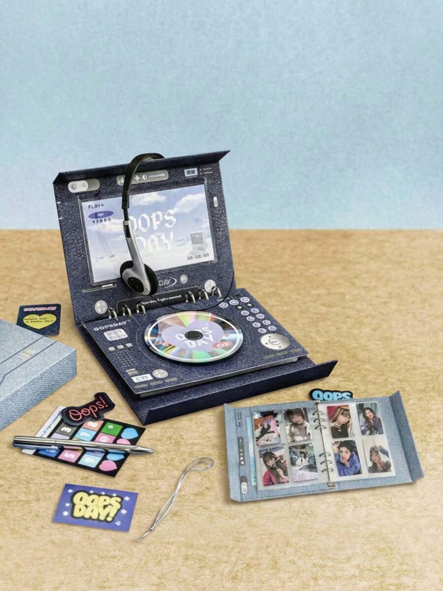1Pc 4-Grid Photo Album, Multi-Purpose Storage Book For Photocards, Postcards & Instant Photos, Collectible Binder For Idol Album Pictures - multicolor - View 1