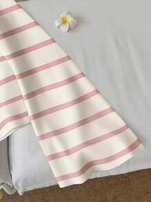 SHEIN LUNE Áo nữ tay loe dáng suông, in họa tiết, có dây rút, thích hợp cho mùa thu/đông. - Nhiều màu - Xem 3