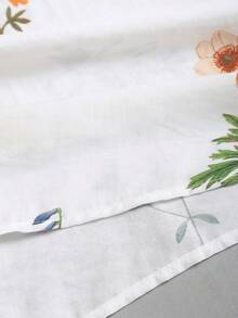 Sweetra Plant Print Backless Dress, Casual Vacation Style For Women, Spring/Summer - Multicolor - View 5