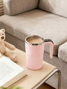 Teckwe USB自动搅拌咖啡杯，带智能温度显示功能的磁吸式自动搅拌咖啡杯，适用于家庭和办公室，旅行水杯/车载杯，便携易清洗，电池容量：200mAh - 彩色 - 查看 8