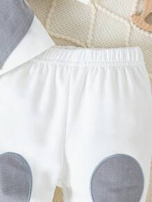 Souflis Souflis Baby Boy Fashion Color Block Gentleman Suit, Casual Outfit - Grey - View 3