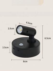 1PC Motion Sensor RGB Rainbow Projector Light, 2 Styles, 350° Rotatable, Remote Control, Magnetic Mount, Type-C Rechargeable, For Bedroom & Living Room Decor, Ideal Gift - RGB with remote control - View 2