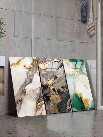10/20 PIEZAS Azulejos de pared de mármol autoadhesivos Pegatinas de suelo resistentes al agua Papel tapiz DIY para baño, cocina, sala de estar, fondo de TV, decoración del hogar