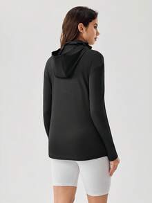 OutZeal SunProof UPF50+ Cooling Sun Protection Pocket Long Sleeve Tee Women With Mask - Black - View 6