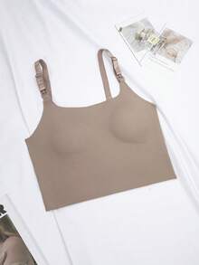 Moonlight&Mama 2026 Hot Selling Women's Comfortable Minimalist Solid Color Maternity & Nursing Bra, High Quality High Cost-Effective 1pc - Coffee Brown - View 3