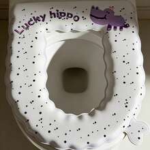 Zazumi 1Pc Self-Adhesive Toilet Seat Cover - Waterproof, Washable, Reusable, Fragrance-Infused, Universal Fit For All Seasons - Multicolor - View 3