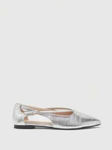 CUCCOO BIZCHIC 时尚优雅尖头高跟鞋，通勤必备 - 銀色 - 查看 7