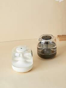 1 pieza Humidificador y difusor de aromaterapia 2 en 1 de 650ML, con 2 modos de rociado, luz nocturna de colores para dormitorio, oficina y escritorio - Multicolor - Ver 2