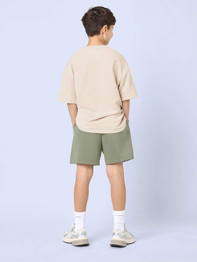 Boys Oversized NYC Brooklyn Graphic Tee Shorts Set Casual Summer Streetwear Coordinate Outfit