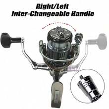 金属线杯手柄海水淡水纺车轮，适用于任何鱼类 - 蝴蝶型 - 查看 6