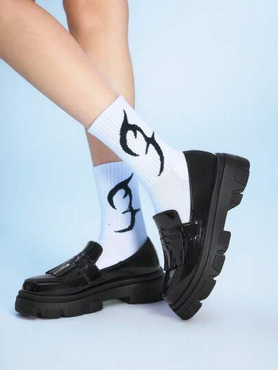 Sugerpunk Damesschoenen met plateauzool en dikke zool, casual en veelzijdig voor dagelijks gebruik.