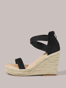 Styleloop Women Platforms & Wedge Sandals - Black - View 3